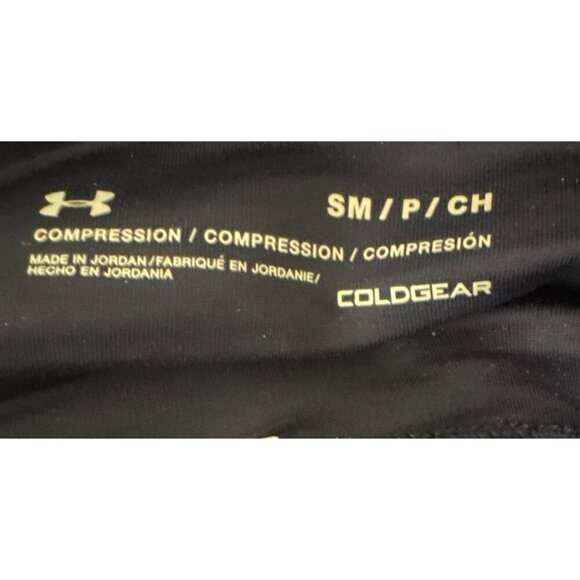 Under Armour Womens ColdGear Compression Leggings With Floral Side Panels & Phon - Picture 2 of 4